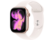 Charger l&#39;image dans la galerie, APPLE Watch Series 11 GPS - 46mm Rose Gold Aluminium Case - Light Blush Sport Band M/L

