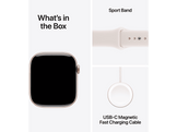 APPLE Watch Series 11 GPS - 46mm Rose Gold Aluminium Case - Light Blush Sport Band M/L