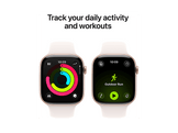 APPLE Watch Series 11 GPS - 46mm Rose Gold Aluminium Case - Light Blush Sport Band S/M