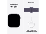 APPLE Watch Series 11 GPS - 46mm Silver Aluminium Case - Purple Fog Sport Band M/L