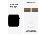 APPLE Watch Series 11 GPS + Cellular - 42mm Gold Titanium Case - Gold Milanese Loop
