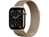 APPLE Watch Series 11 GPS + Cellular - 42mm Gold Titanium Case - Gold Milanese Loop
