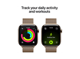 APPLE Watch Series 11 GPS + Cellular - 42mm Gold Titanium Case - Gold Milanese Loop