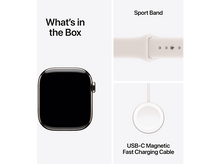 Charger l'image dans la galerie, APPLE Watch Series 11 GPS + Cellular - 42mm Gold Titanium Case - Light Blush Sport Band S/M
