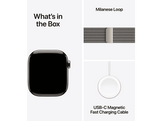APPLE Watch Series 11 GPS + Cellular - 42mm Natural Titanium Case - Natural Milanese Loop