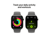APPLE Watch Series 11 GPS + Cellular - 42mm Natural Titanium Case - Stone Grey Sport Band S/M