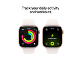 APPLE Watch Series 11 GPS + Cellular - 42mm Rose Gold Aluminium Case - Light Blush Sport Band S/M