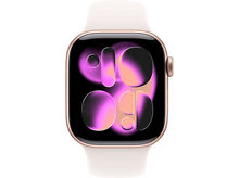 Charger l&#39;image dans la galerie, APPLE Watch Series 11 GPS + Cellular - 42mm Rose Gold Aluminium Case - Light Blush Sport Band S/M

