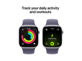 APPLE Watch Series 11 GPS + Cellular - 42mm Silver Aluminium Case - Purple Fog Sport Band M/L