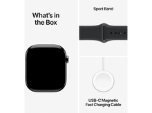 Charger l'image dans la galerie, APPLE Watch Series 11 GPS + Cellular - 42mm Slate Titanium Case - Black Sport Band S/M
