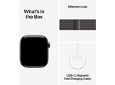 APPLE Watch Series 11 GPS + Cellular - 42mm Slate Titanium Case - Slate Milanese Loop