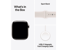 Charger l'image dans la galerie, APPLE Watch Series 11 GPS + Cellular - 46mm Gold Titanium Case - Light Blush Sport Band S/M
