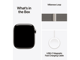 APPLE Watch Series 11 GPS + Cellular - 46mm Natural Titanium Case - Natural Milanese Loop M/L