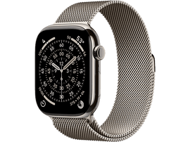APPLE Watch Series 11 GPS + Cellular - 46mm Natural Titanium Case - Natural Milanese Loop S/M