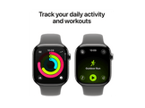APPLE Watch Series 11 GPS + Cellular - 46mm Natural Titanium Case - Stone Grey Sport Band M/L