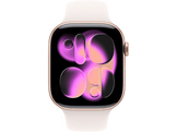 APPLE Watch Series 11 GPS + Cellular - 46mm Rose Gold Aluminium Case - Light Blush Sport Band M/L