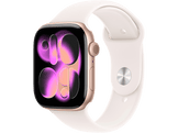 APPLE Watch Series 11 GPS + Cellular - 46mm Rose Gold Aluminium Case - Light Blush Sport Band S/M