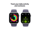 APPLE Watch Series 11 GPS + Cellular - 46mm Silver Aluminium Case - Purple Fog Sport Band S/M