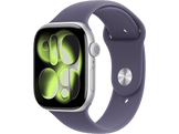 APPLE Watch Series 11 GPS + Cellular - 46mm Silver Aluminium Case - Purple Fog Sport Band S/M