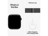 APPLE Watch Series 11 GPS + Cellular - 46mm Slate Titanium Case - Slate Milanese Loop S/M