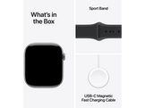 APPLE Watch Series 11 GPS + Cellular - 46mm Space Grey Aluminium Case - Black Sport Band S/M