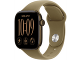 APPLE Watch Series 12 GPS + Cellulaire 42mm - Bronze Sombre Aluminium Case - Olive Sport Band - S/M