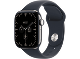APPLE Watch Series 12 GPS + Cellulaire 42mm - Naturel Titanium Case - Bleu Marine Sport Band - S/M