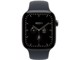 APPLE Watch Series 12 GPS + Cellulaire 42mm - Naturel Titanium Case - Bleu Marine Sport Band - S/M
