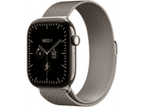 APPLE Watch Series 12 GPS + Cellulaire 46mm - Natural boîtier en titane - Natural Milanese Loop - S/M