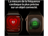 APPLE Watch Series 12 GPS + Cellulaire 46mm - Natural boîtier en titane - Natural Milanese Loop - S/M