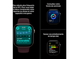 APPLE Watch Series 12 GPS + Cellular 46mm - Or Clair Aluminium Case - Sable Sport Band - S/M