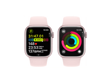 Charger l&#39;image dans la galerie, APPLE Watch Series 9 GPS 41mm Boîtier aluminium Light Pink, Bracelet Sport Light Pink - S/M (MR933QF/A)
