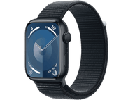 APPLE Watch Series 9 GPS 45mm Boîtier aluminium Midnight, Bracelet Sport Loop Midnight (MR9C3QF/A)