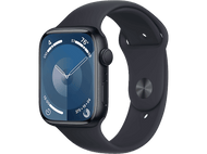 APPLE Watch Series 9 GPS 45mm Boîtier aluminium Midnight, Bracelet Sport Midnight - M/L (MR9A3QF/A)