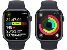 Charger l&#39;image dans la galerie, APPLE Watch Series 9 GPS 45mm Boîtier aluminium Midnight, Bracelet Sport Midnight - S/M (MR993QF/A)
