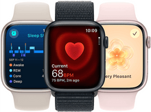 Charger l&#39;image dans la galerie, APPLE Watch Series 9 GPS + Cellular 45 mm Boîtier Stainless Steel Graphite, Bracelet Milanese Loop Graphite (MRMX3QF/A)
