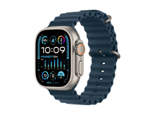 Charger l&#39;image dans la galerie, APPLE Watch Ultra 2 GPS + Cellular 49 mm Boîtier en titane, Bracelet Blue Ocean (MREG3NF/A)
