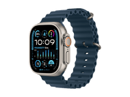 APPLE Watch Ultra 2 GPS + Cellular 49 mm Boîtier en titane, Bracelet Blue Ocean (MREG3NF/A)