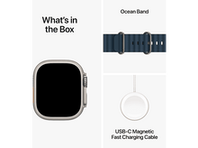 Charger l&#39;image dans la galerie, APPLE Watch Ultra 2 GPS + Cellular 49 mm Boîtier en titane, Bracelet Blue Ocean (MREG3NF/A)
