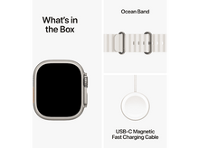 Charger l&#39;image dans la galerie, APPLE Watch Ultra 2 GPS + Cellular 49 mm Boîtier en titane, Bracelet White Ocean (MREJ3NF/A)
