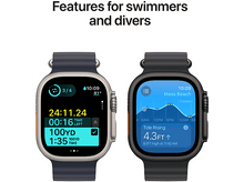 Charger l&#39;image dans la galerie, APPLE Watch Ultra 2 GPS + Cellular 49mm Black Titanium Milanese Loop Small Black Titanium Smartwatch Noir
