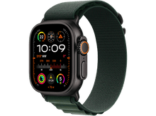 Charger l&#39;image dans la galerie, APPLE Watch Ultra 2 GPS + Cellular 49mm Dark Green Alpine Loop Small Black Titanium Smartwatch Dark Green
