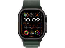 Charger l&#39;image dans la galerie, APPLE Watch Ultra 2 GPS + Cellular 49mm Dark Green Alpine Loop Small Black Titanium Smartwatch Dark Green

