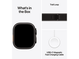 APPLE Watch Ultra 3 GPS + Cellular - 49mm Black Titanium Case - Black/Charcoal Trail Loop - S/M