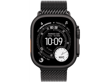 Charger l'image dans la galerie, APPLE Watch Ultra 3 GPS + Cellular - 49mm Black Titanium Case - Black Titanium Milanese Loop - Large
