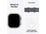 APPLE Watch Ultra 3 GPS + Cellular - 49mm Natural Titanium Case - Anchor Blue Ocean Band
