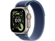 APPLE Watch Ultra 3 GPS + Cellular - 49mm Natural Titanium Case - Blue/Bright Blue Trail Loop - M/L
