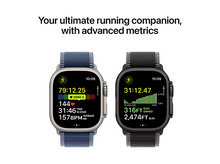Charger l&#39;image dans la galerie, APPLE Watch Ultra 3 GPS + Cellular - 49mm Natural Titanium Case - Blue/Bright Blue Trail Loop - S/M
