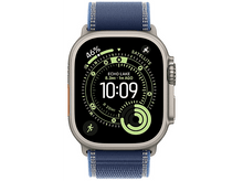 Charger l&#39;image dans la galerie, APPLE Watch Ultra 3 GPS + Cellular - 49mm Natural Titanium Case - Blue/Bright Blue Trail Loop - S/M
