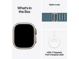APPLE Watch Ultra 3 GPS + Cellular - 49mm Natural Titanium Case - Light Blue Alpine Loop - Large